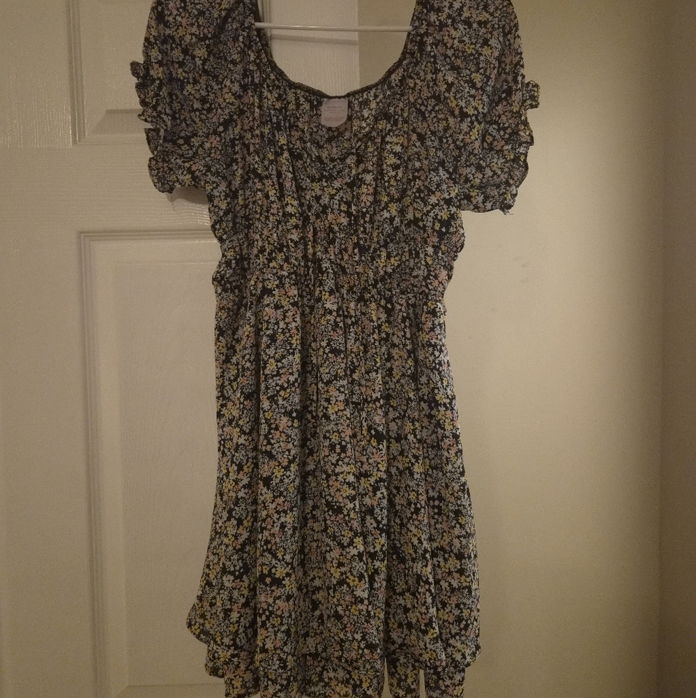 Flower Print No Boundaries XL Dress
